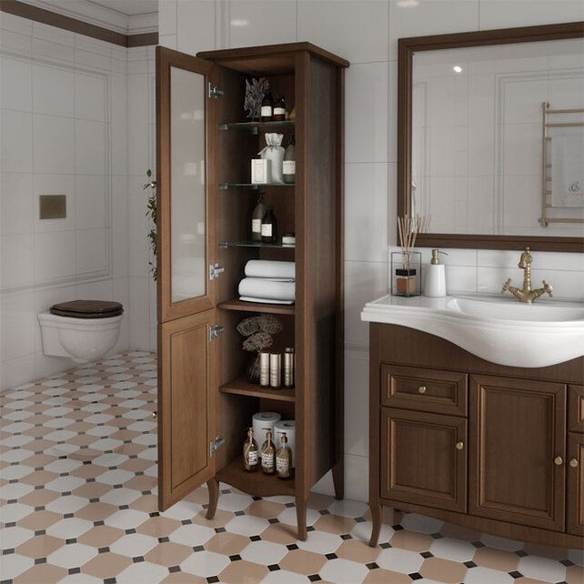 Приобрести caprigo пенал lion 46 см, темное дерево, экошпон