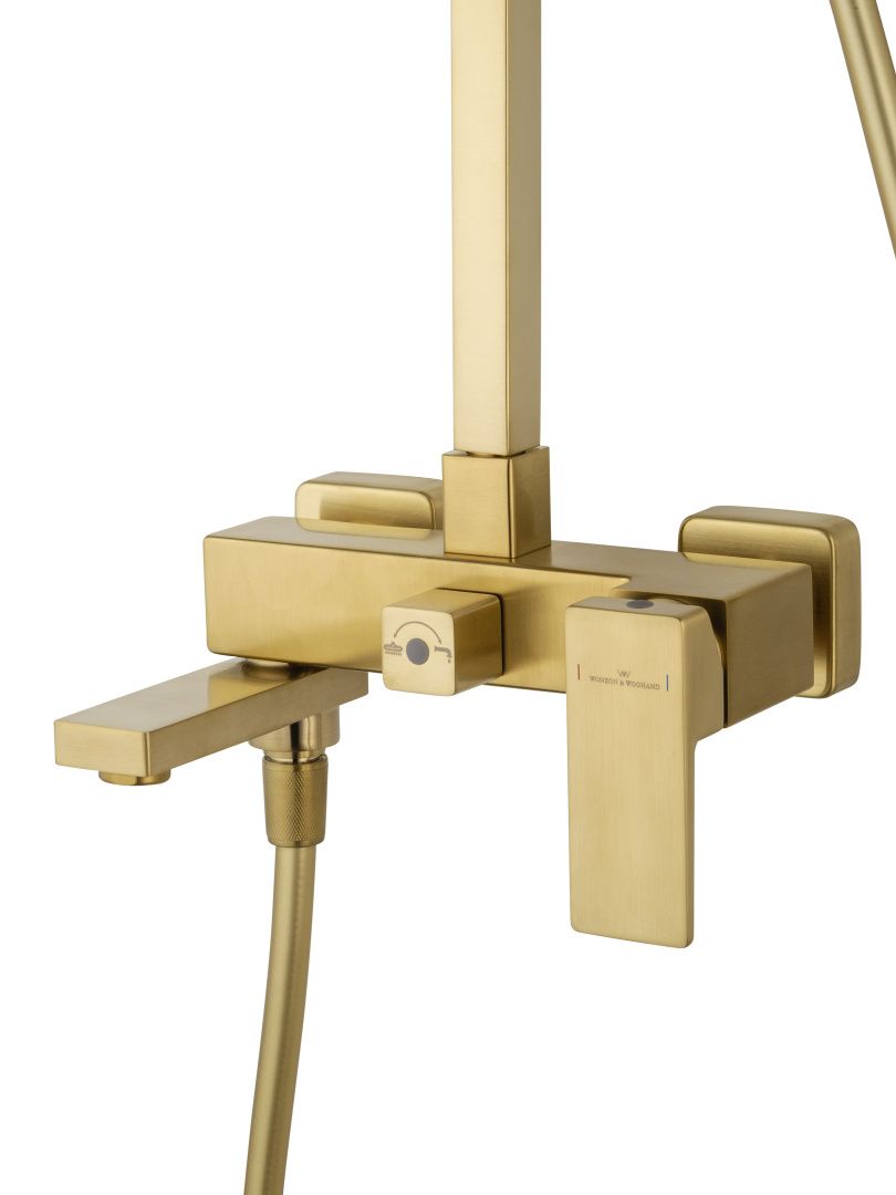 Приобрести душевая система wonzon & woghand cube 2.0, брашированное золото (ww-88047068-bg)