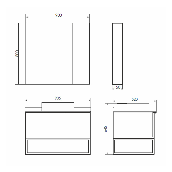 Приобрести сomforty зеркало-шкаф порто-90, дуб темно-коричневый