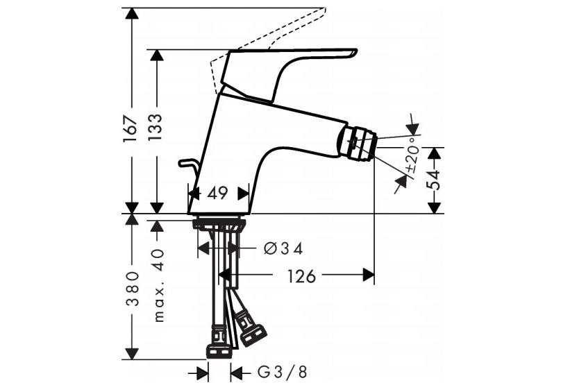 Приобрести 31920000 focus смеситель для биде, однорычажный