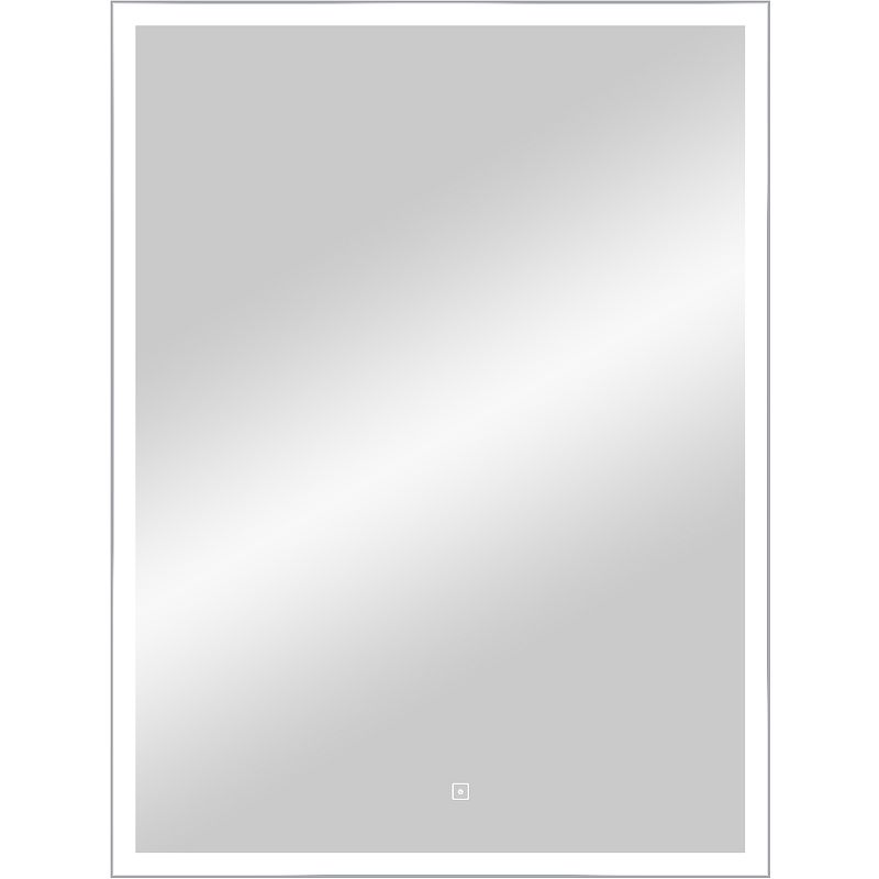 Приобрести continent зеркало с подсветкой frame 50х70 см, сенсорный включатель, серое