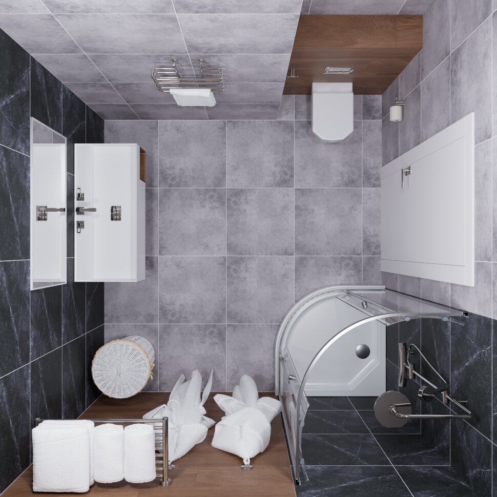 Приобрести тритон душевое ограждение альфа 100х100 см, хром, прозрачное щ0000049615