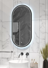 Continent Зеркало с подсветкой Delia Grey 40х80 см, серое