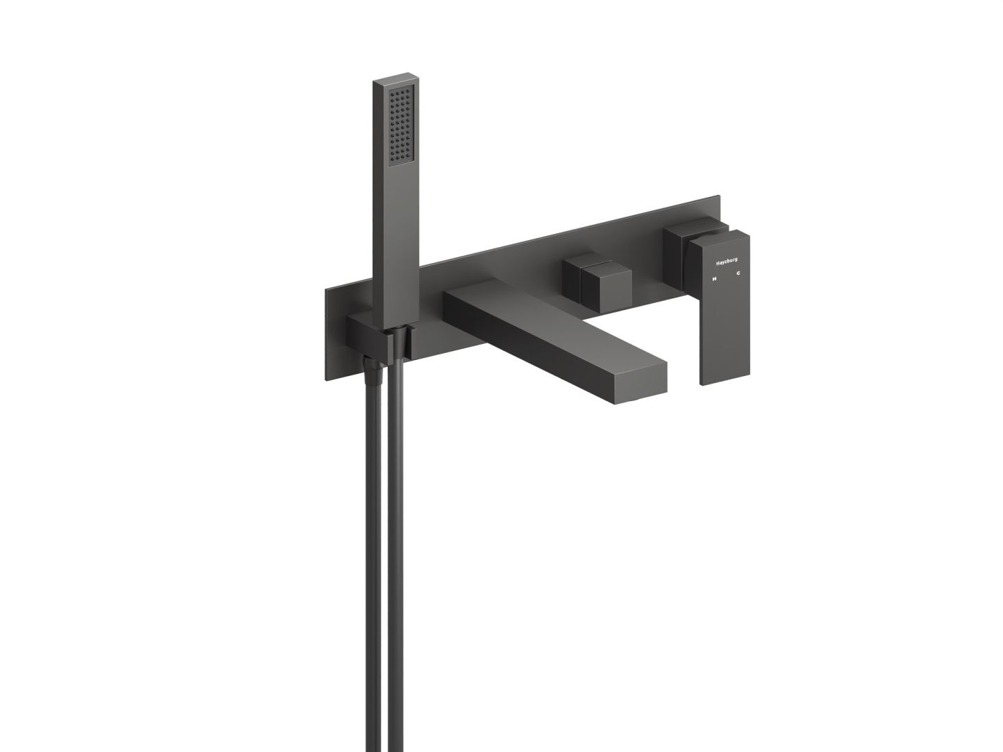 Приобрести hayzburg встраиваемый смеситель для ванны и душа, графит hb-1004gg