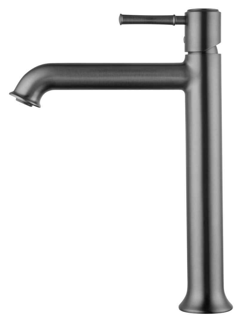 Приобрести смеситель для раковины высокий wonzon & woghand tor, темный графит (ww-88019073-bgm)