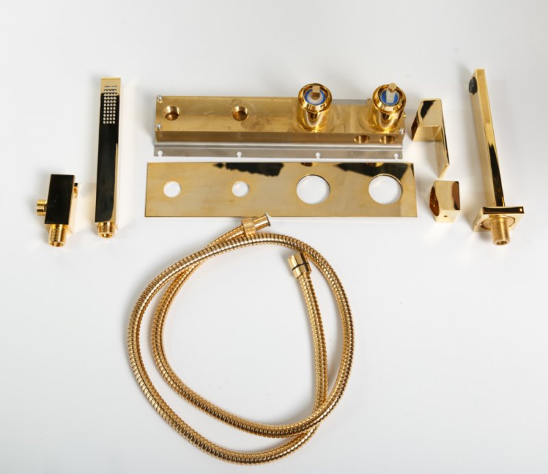 Приобрести cezares смеситель для ванны unika, скрытый монтаж, золото unika-vdm2-03/24