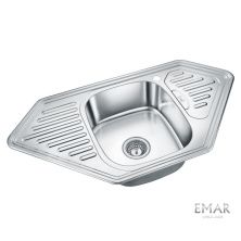 Emar Кухонная мойка 95х50 см, хром EMAR 9550A