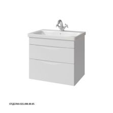 Caprigo Тумба с раковиной LENTO 65 см, белая, эмаль