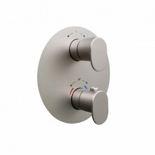 Kerama Marazzi Смеситель для душа скрытого монтажа Ole, с термостатом, атласный титан 67638EKM.M0.070