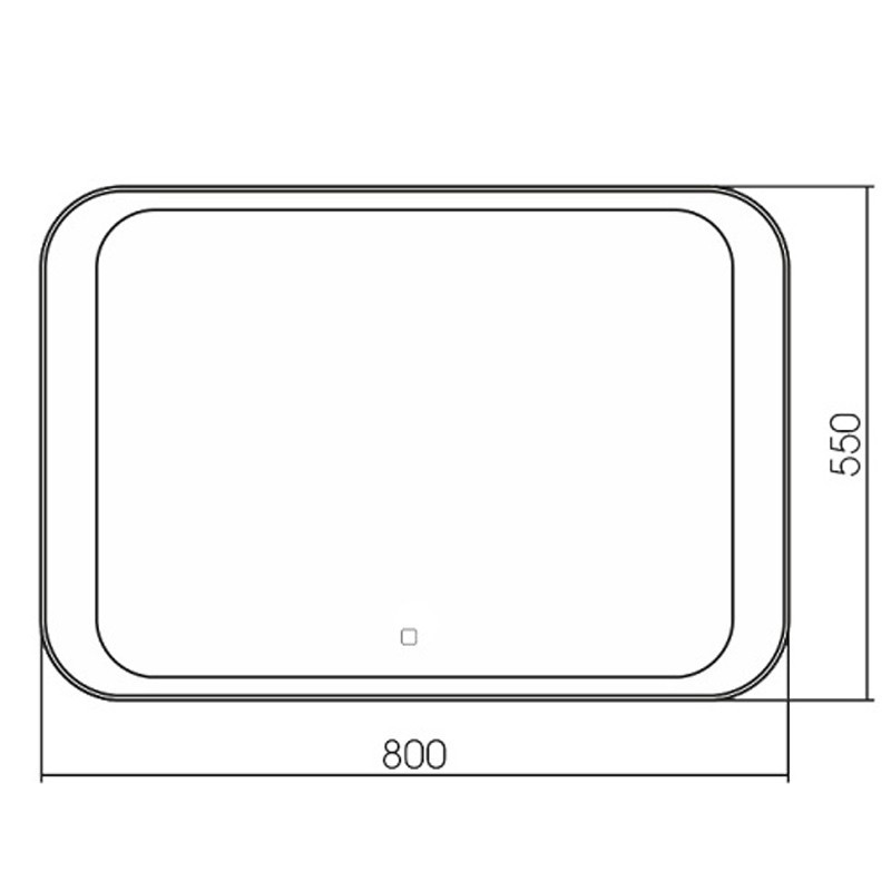 Приобрести azario зеркало индиго 800*550- 2 сенсор выкл+подогрев