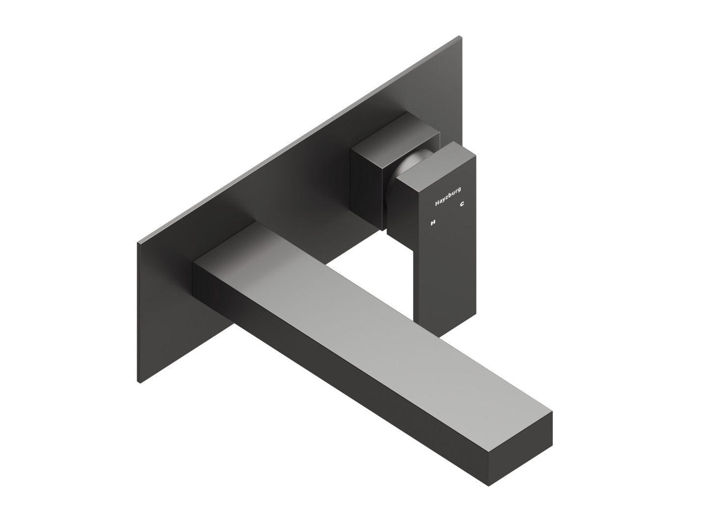 Приобрести hayzburg настенный смеситель для раковины, графит hb-1003gg