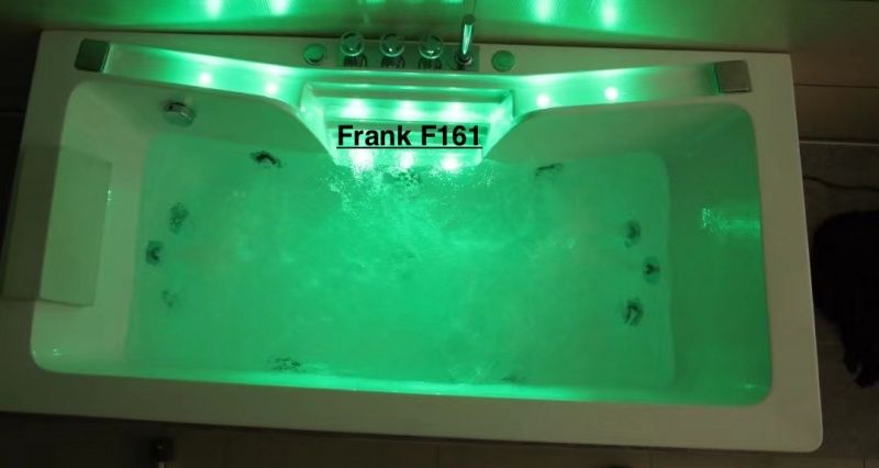 Приобрести frank ванна гидромассажная f161 160х85 см, пристенная, прямоугольная, белая