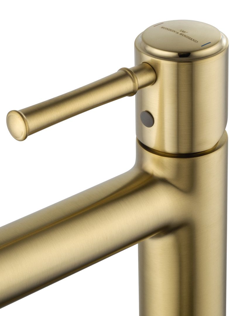 Приобрести смеситель для раковины высокий wonzon & woghand tor, брашированное золото (ww-88019073-bg)