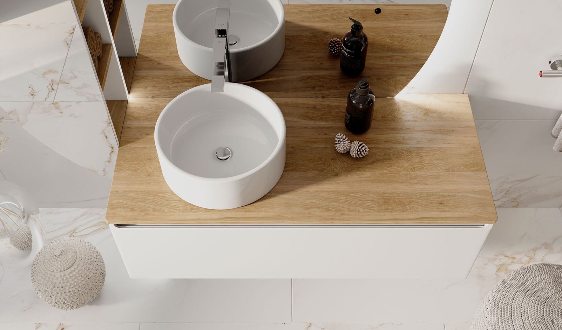 Приобрести jorno тумба подвесная solis 120 см со столешницей, белая