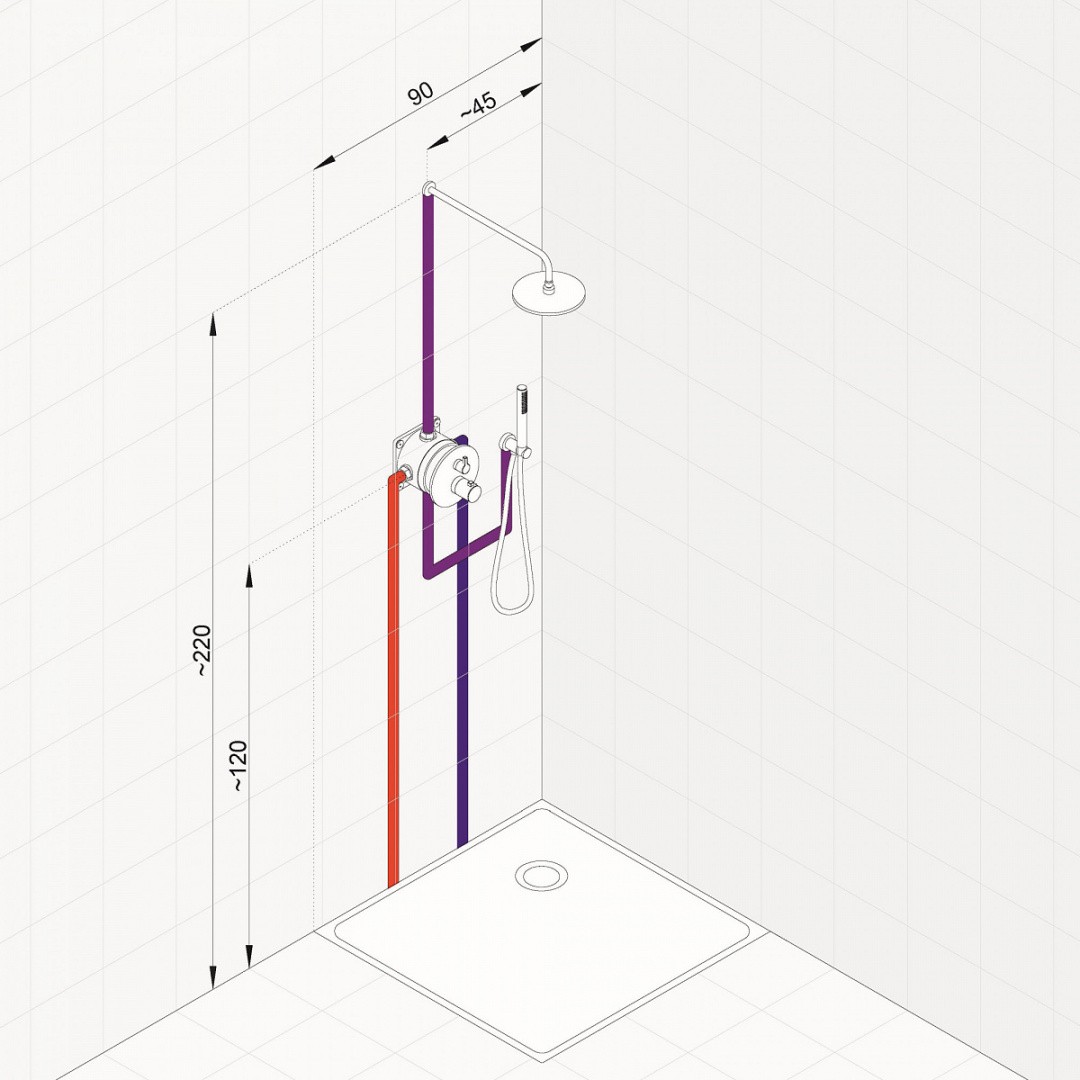 Приобрести набор 7 в 1 kludi nova fonte с термостатом, матовый черный
