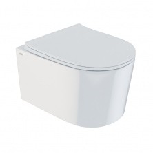 IDDIS Унитаз подвесной безободковый Stone, с тонкой быстросъемной крышкой микролифт, STORDSEi25