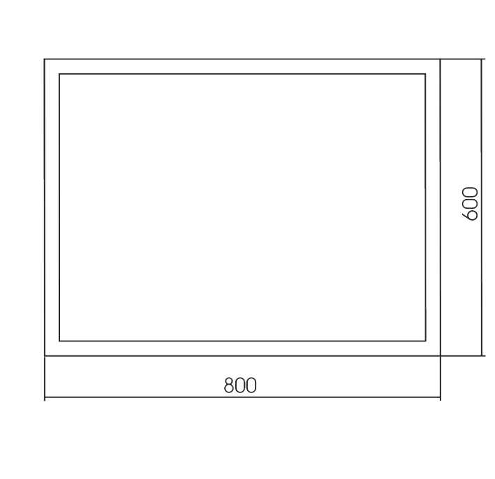 Приобрести azario зеркало серенити 80х60см c подсветкой, датчик на движение фр-00001712