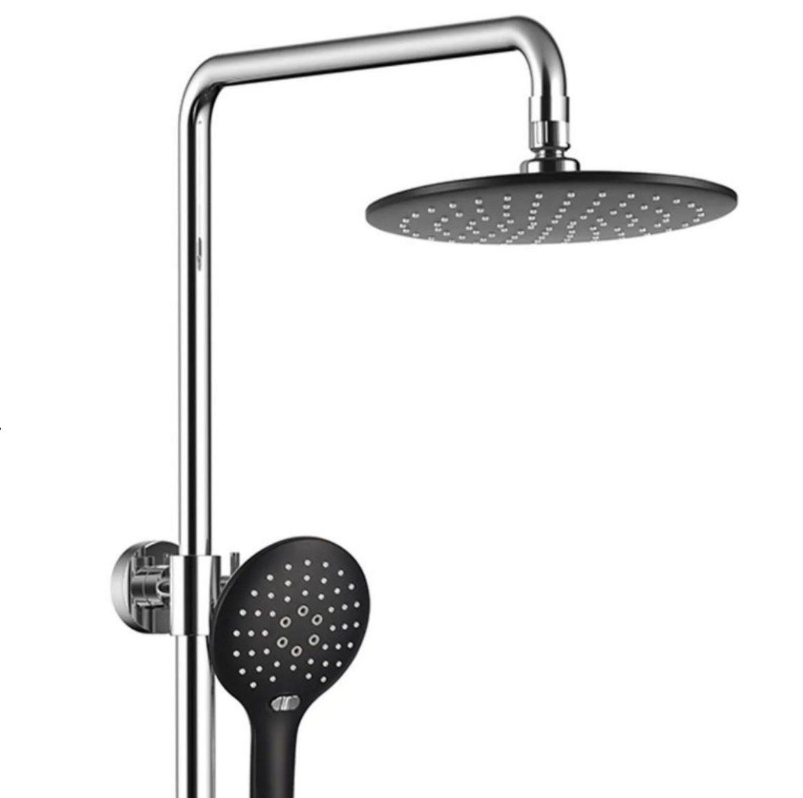 Приобрести grocenberg душевая система, черный\хром gb7001bc