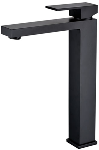 Приобрести grocenberg смеситель для раковины, высокий, черный матовый gb3008bl