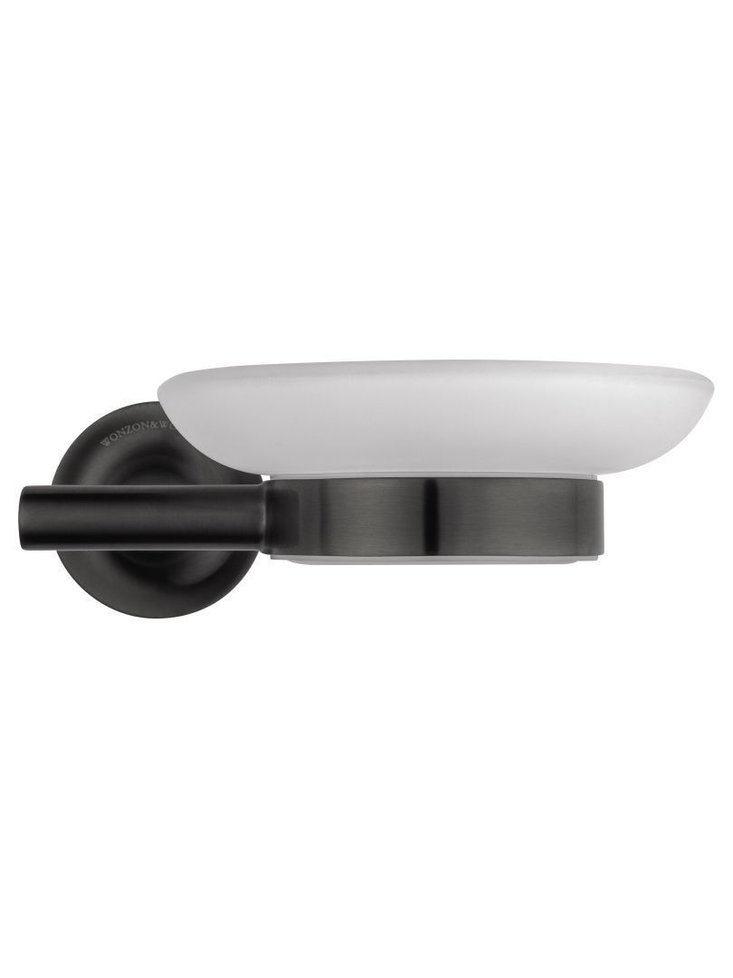 Приобрести мыльница с держателем wonzon & woghan simple, темный графит (ww-6522-bgm)