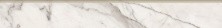 Плинтус Kerranova Marble Trend 76x600 мм, MR, Carrara / Каррара, светло серый
