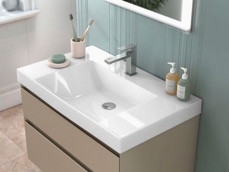 Приобрести тумба подвесная с раковиной kerama marazzi cubo 80 см, лимо