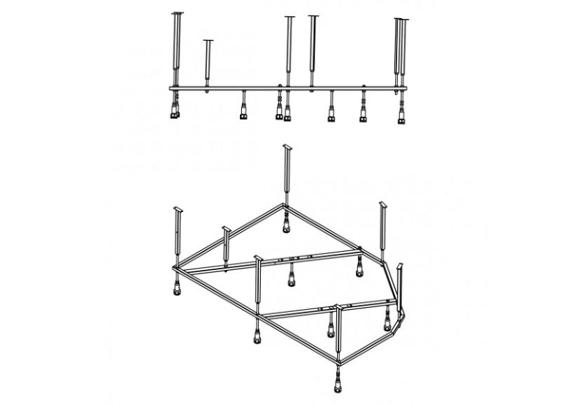 Приобрести каркас для ванны mirsant ялта premium 150x100 см