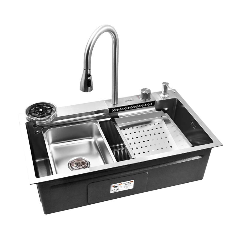 Приобрести gerhans кухонная мойка 75х45 см, функциональная, сатин