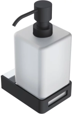 Boheme Дозатор жидкого мыла Q, черный\хром 10957-CR-B