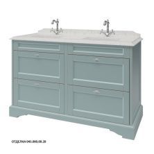 Caprigo Тумба с раковиной GREENWICH 140 см, голубая, эмаль