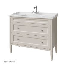 Caprigo Тумба с раковиной ALBION CONCEPT 100 см, светло серая