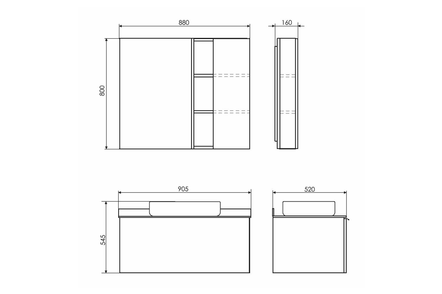 Приобрести сomforty тумба со столешницей и раковиной "милан-90" белый глянец с раковиной t-y9378