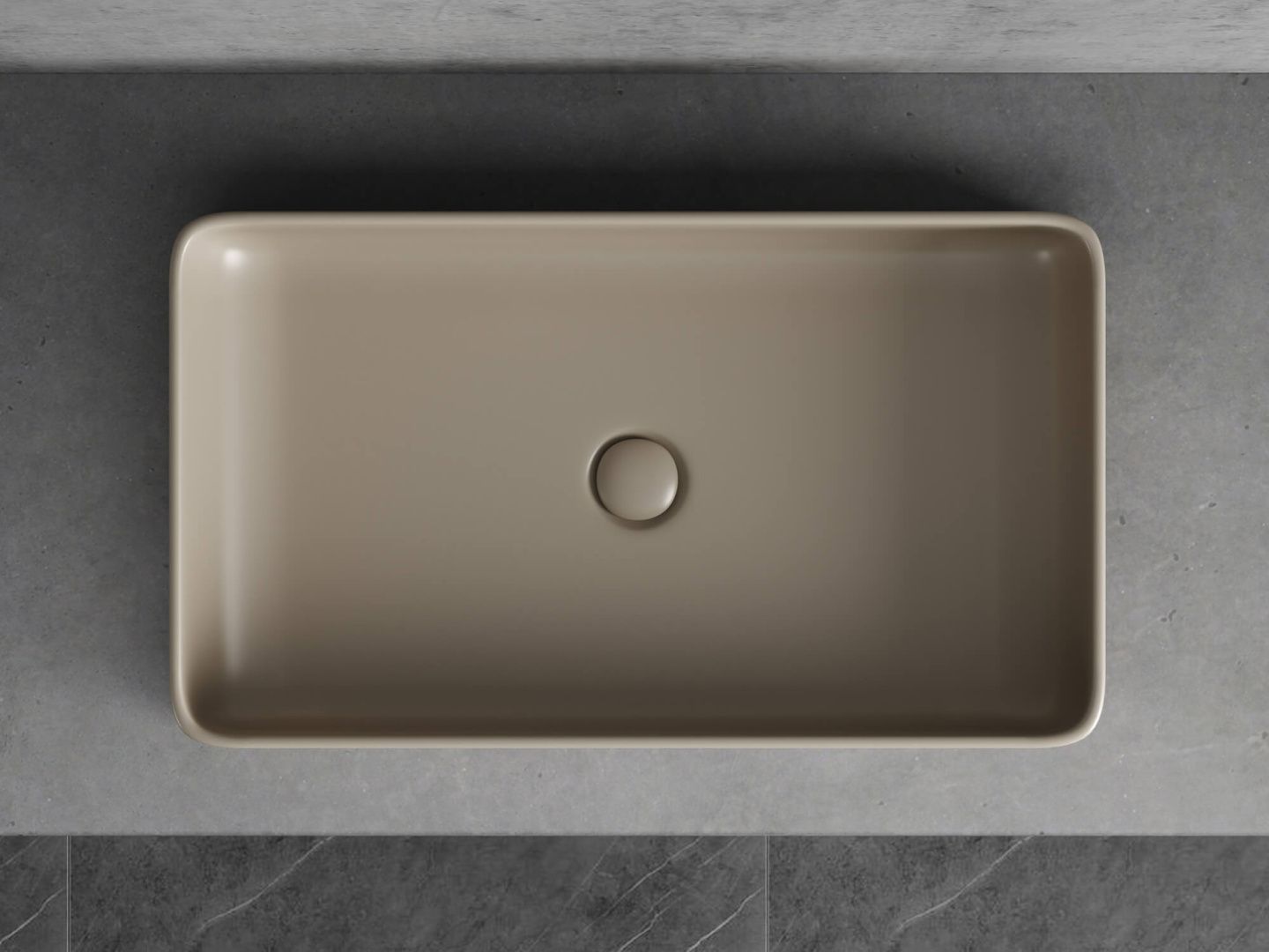 Приобрести hayzburg накладная раковина чаша 61х35 см, капучино матовый hb-0038mc