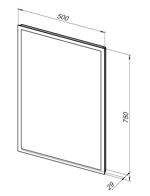 Приобрести aquanet зеркало оптима 50 см, белое матовое