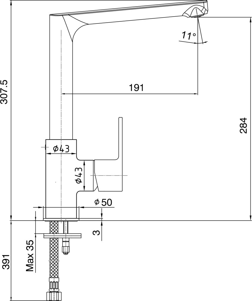 Приобрести смеситель для кухни e.c.a. nita 102118099ex