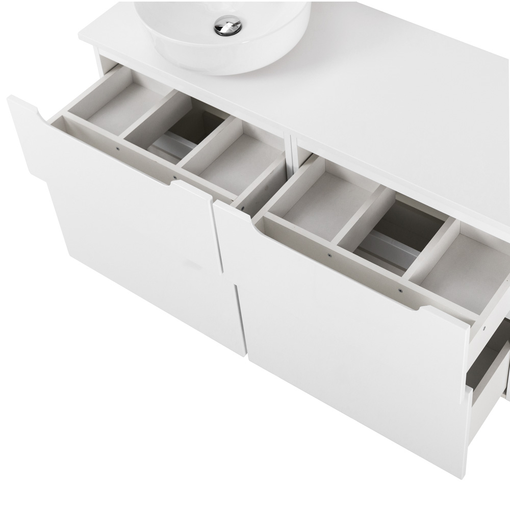 Приобрести belbagno тумба со столешницей etna-h60 120 см, подвесная bianco lucido, раковина слева