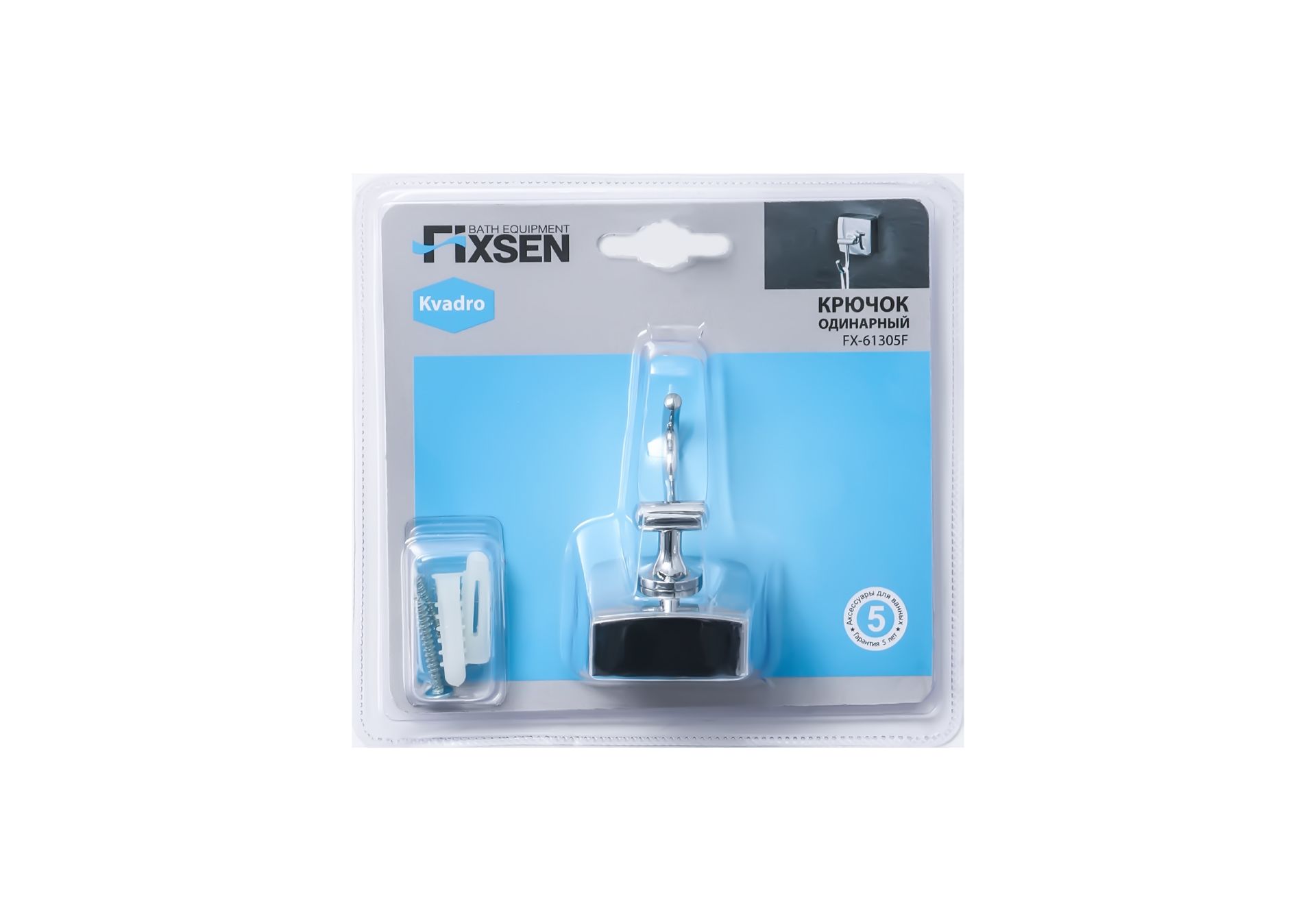 Приобрести fx-61305f kvadro крючок одинарный