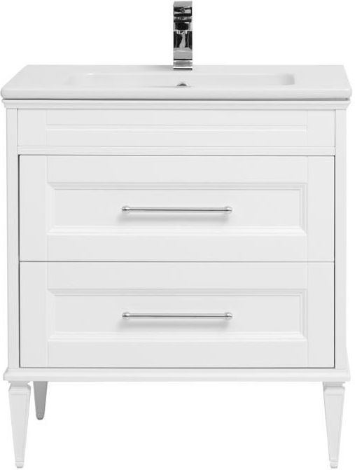 Приобрести aquanet тумба с раковиной бостон м 80 см, белая 00212668
