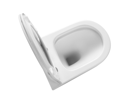 Приобрести triton подвесной унитаз verso 0832, безободковый с тонким сиденьем, микролифт