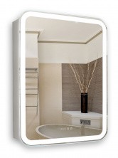 Зеркало-шкаф AZARIO Фиджи 50,8х75,6 см c подсветкой, диммером и часами LED-00002361