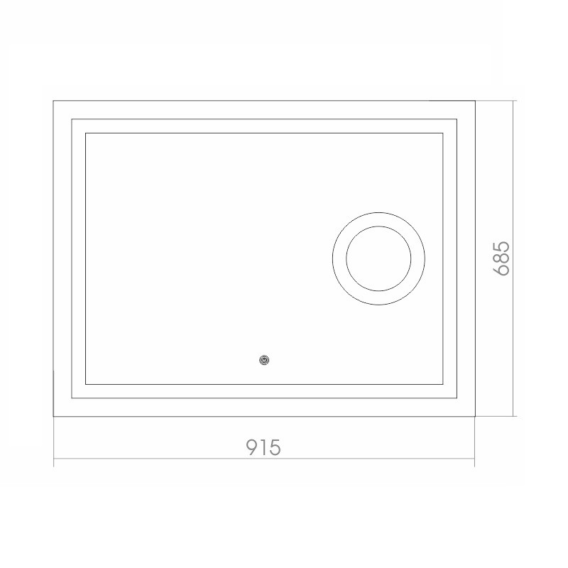 Приобрести azario зеркало стив 1200*800, белый, сенсорный включатель, фр-00001375