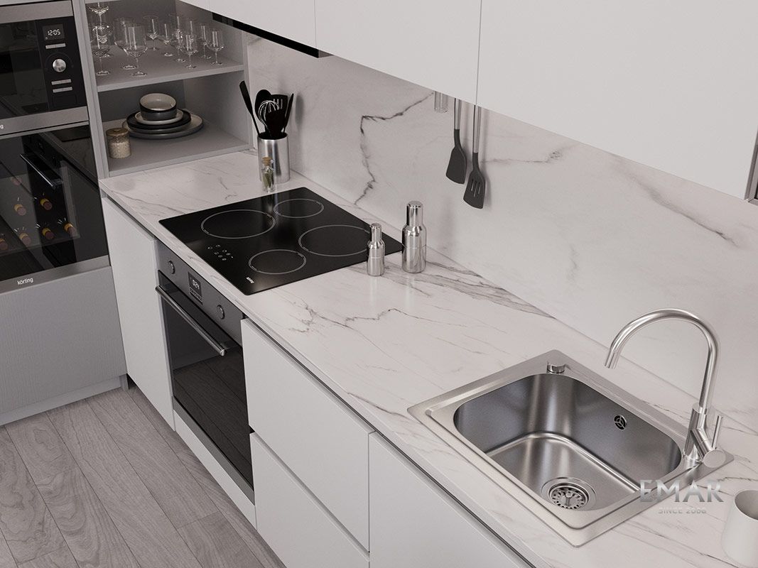 Приобрести oulin кухонная мойка 49х43 см, сатин oulin ol-203