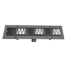 Veconi Душевой трап Medium Graphite 75 см, графит V750MGR