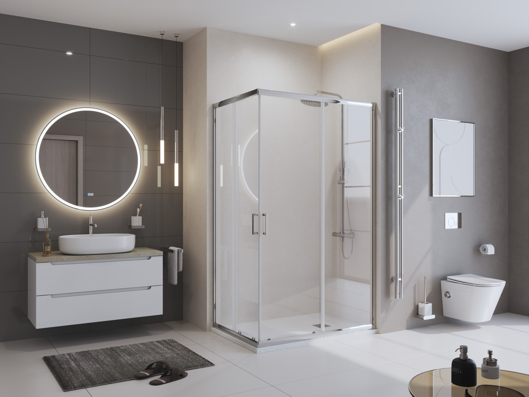 Приобрести belbagno душевой поддон 100х80 см, искусственный мрамор, сифон uno tray-mr-uno-ah-100/80-35-w-cr