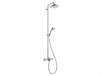 27223000 Croma 220 Showerpipe для ванны, поворотный держатель 400 мм, ½’