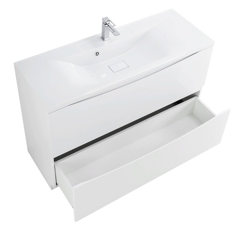 Приобрести тумба напольная с раковиной belbagno marino-1000-2c-pia-bl-p 100 см, белый