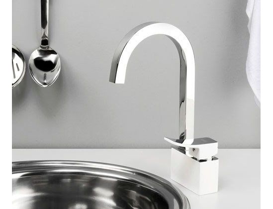 Приобрести wasserkraft смеситель для кухни aller 1067white, белый/хром