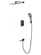 Душевая система встраиваемая WONZON & WOGHAND EDGE, Черный матовый (WW-88939003-MB)