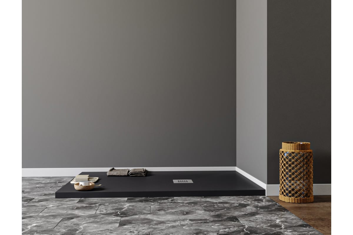 Приобрести aquanet душевой поддон pleasure 120х90 см, черный