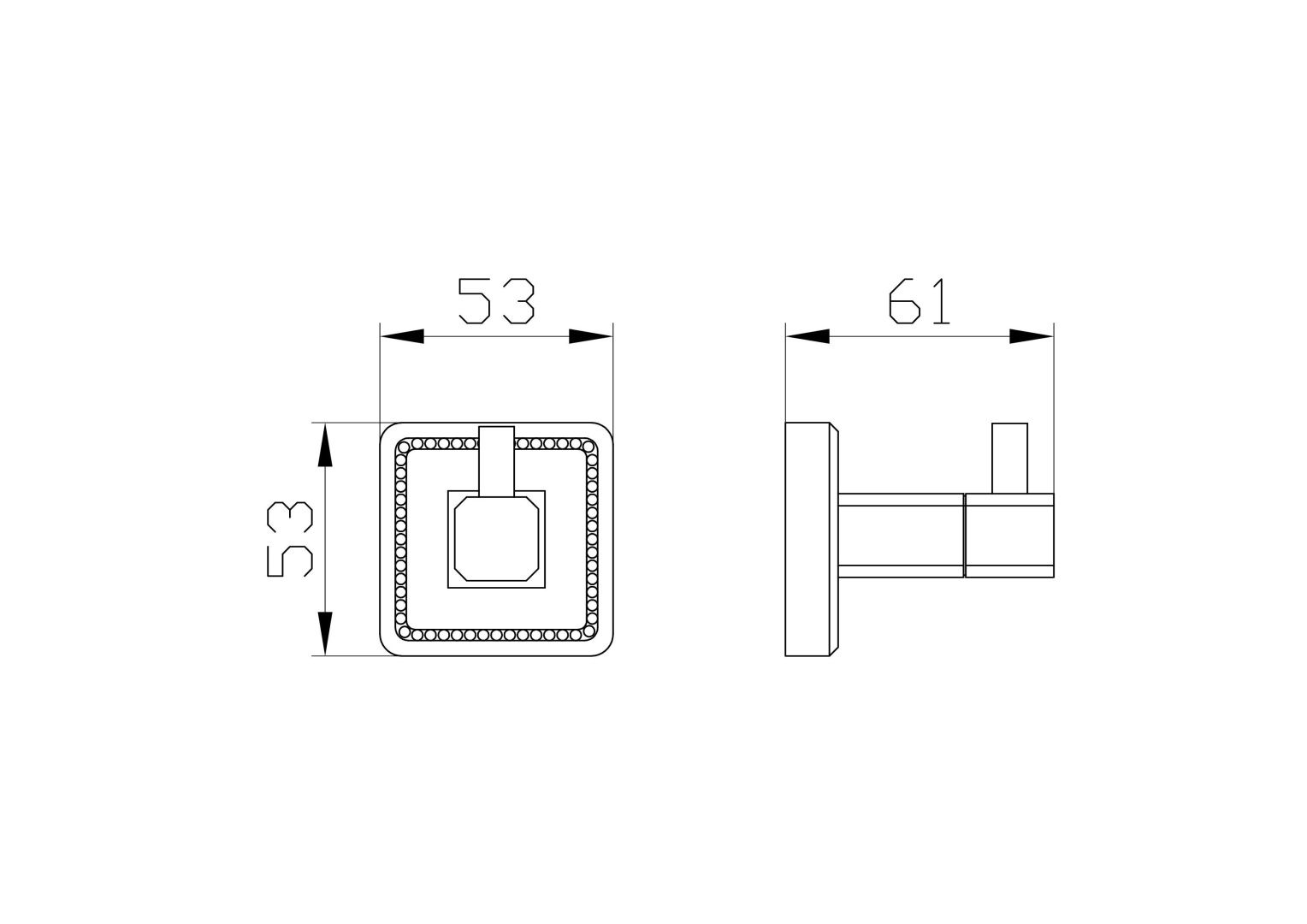 Приобрести крючок для ванной wonzon & woghand roma, бронза (ww-7215)